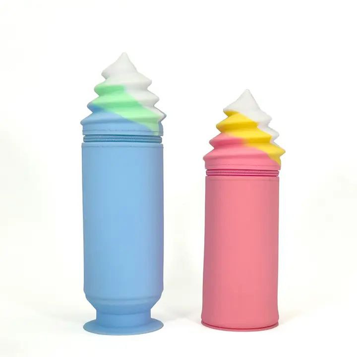 قیمت جامدادی سیلیکونی طرح بستنی برند:QI COLOUR بدون تغییر شکل ضدآب بدون بو