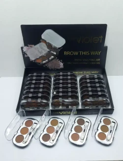 سایه ابرو ویولت violet پالت 3 تایی