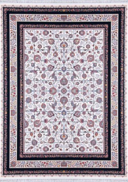 فرش نقشه کرشمه رنگ کرم