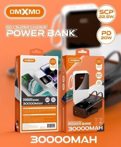 پاوربانک 30000 میلی آمپر OMXMO مدل OX-PD16 قابلیت PD